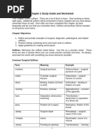 Surgical Incision Suffixes Guide | PDF