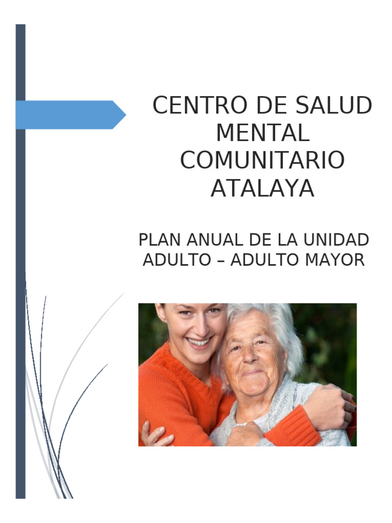 Plan Anual Salud Mental Adultos Mayores | PDF | Trastorno depresivo ...