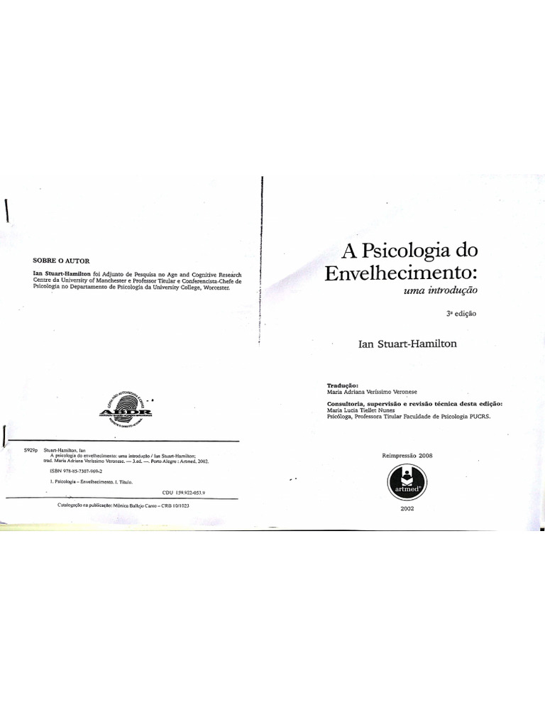 A Psicologia do Envelhecimento cap. I e VI | PDF