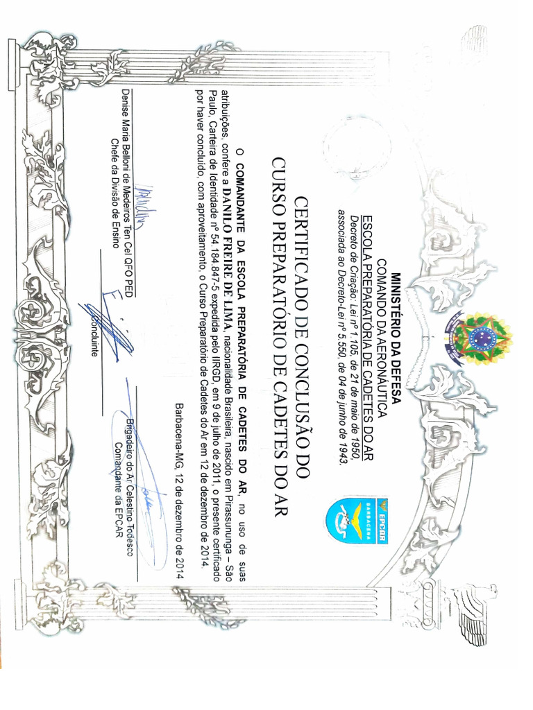 Certificado de Conclusão de Curso | PDF