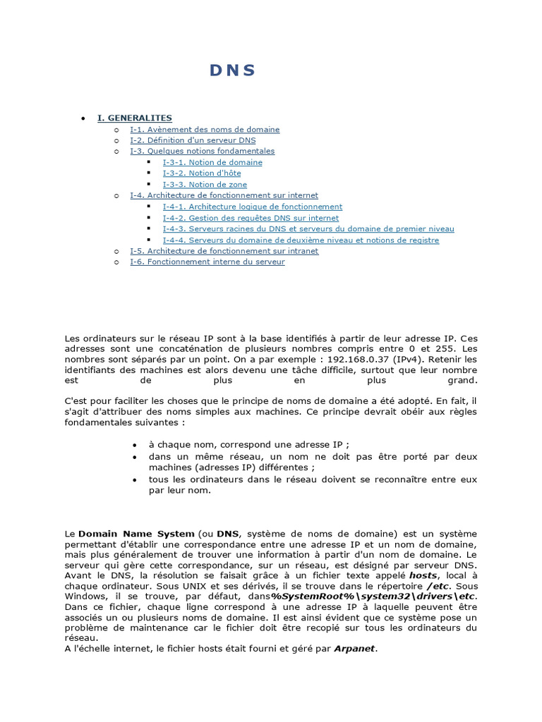Comprendre le DNS et les domaines | PDF | Système de noms de domaines ...