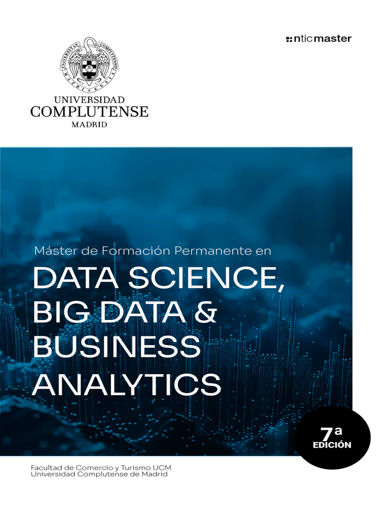 Dossier Master Data Science Ucm | PDF | Big Data | Base de datos relacional