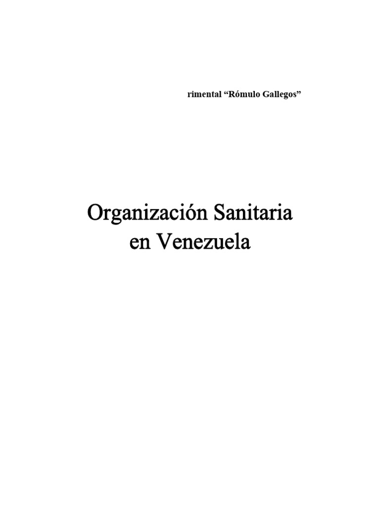 Sistema Salud Organizacion 4 | PDF | Cuidado de la salud | Ministerio ...