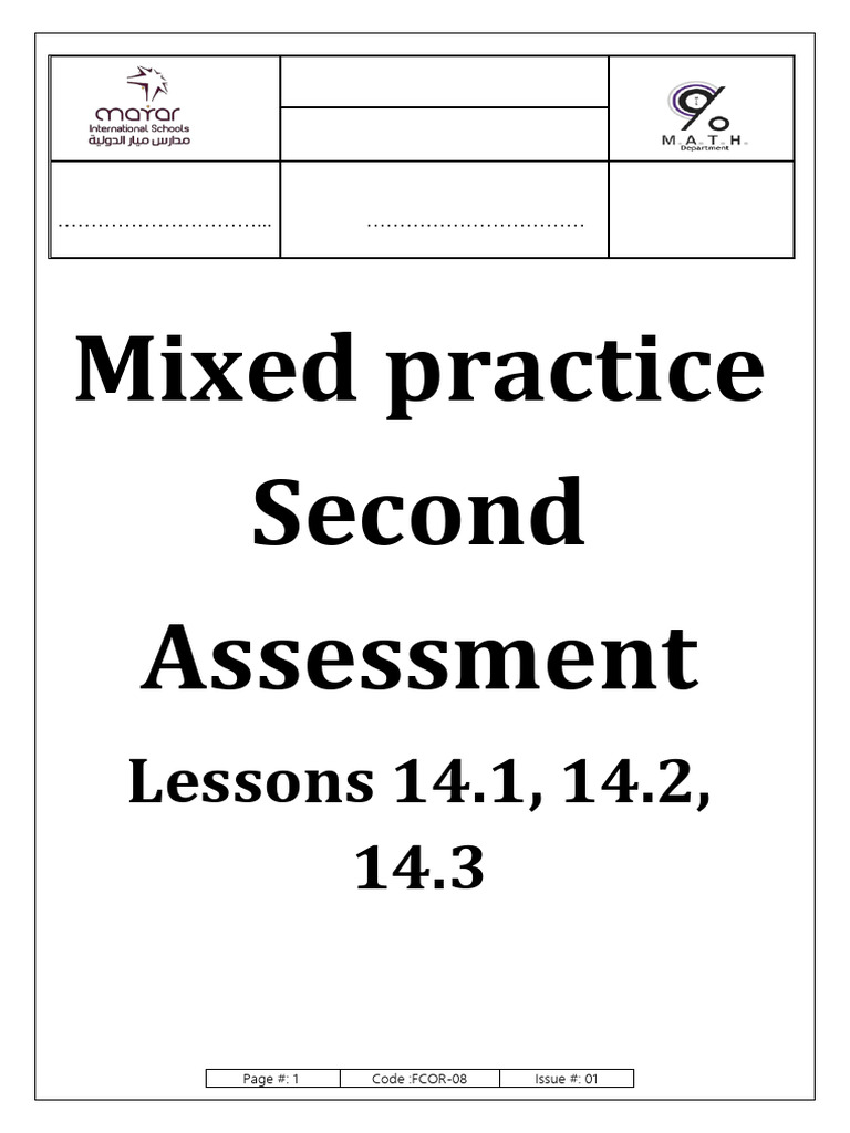 Grade 5 Math Mixed Practice Worksheet | PDF | Mathematics