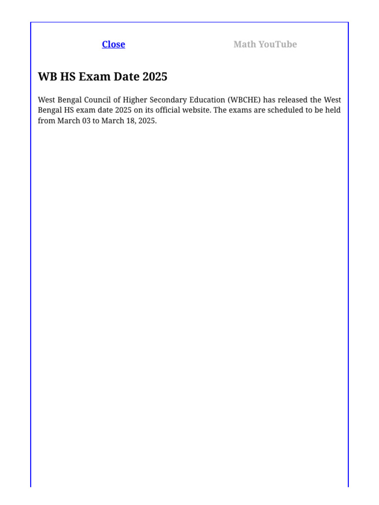 HS ROUTINE 2025 | PDF