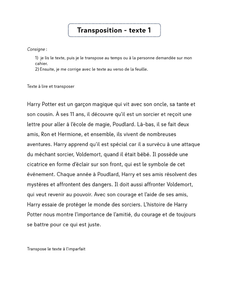 Transpositions | PDF