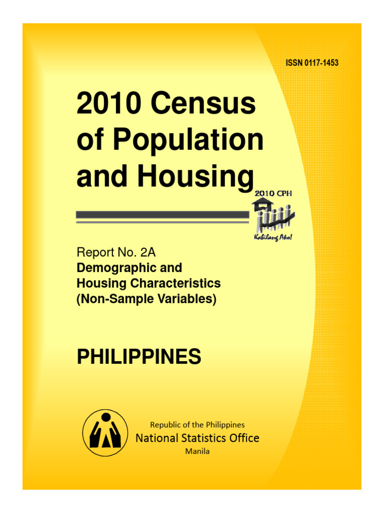 2010 Philippines Census Housing Data | PDF | Marriage | Census
