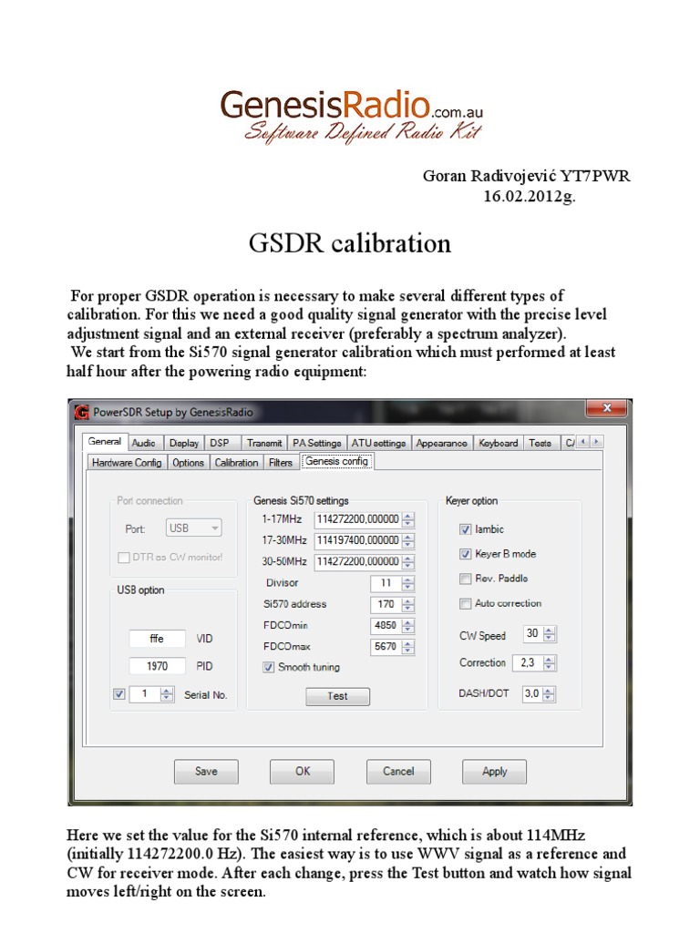 GSDR Calibration Guide | PDF | Calibration | Analog To Digital Converter