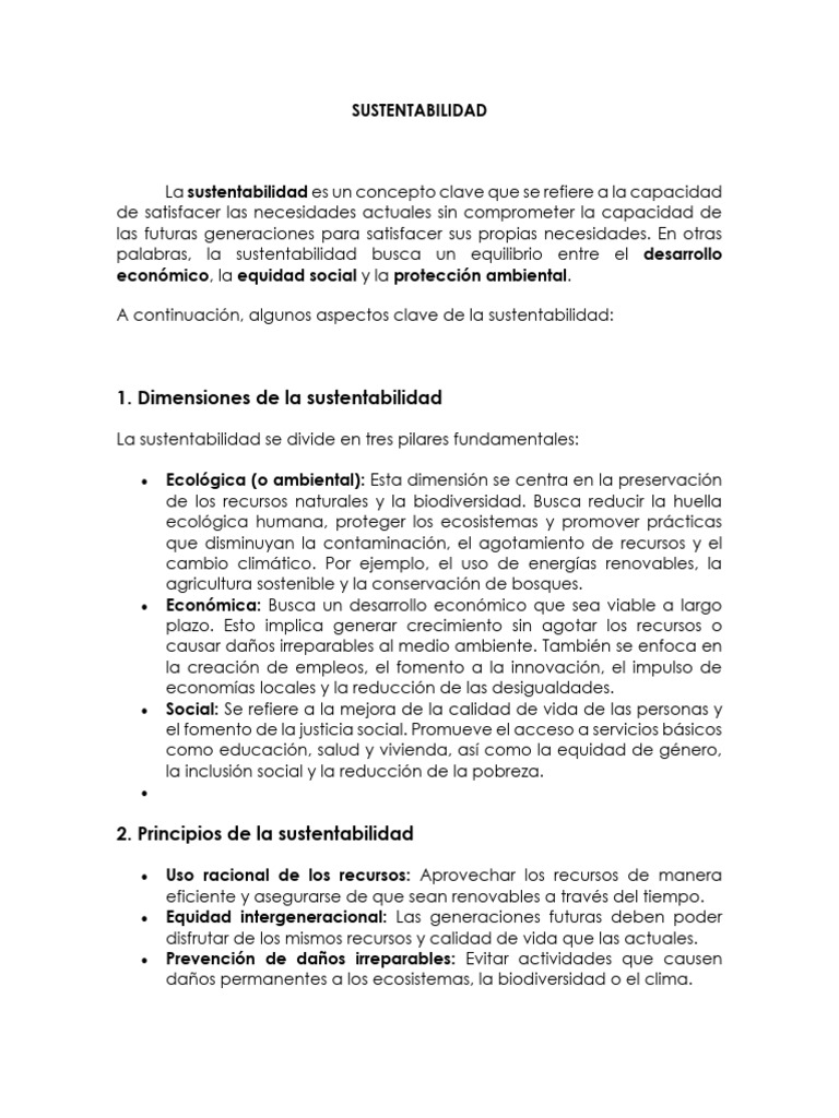 Claves de la Sustentabilidad Integral | PDF | Sustentabilidad | Naturaleza
