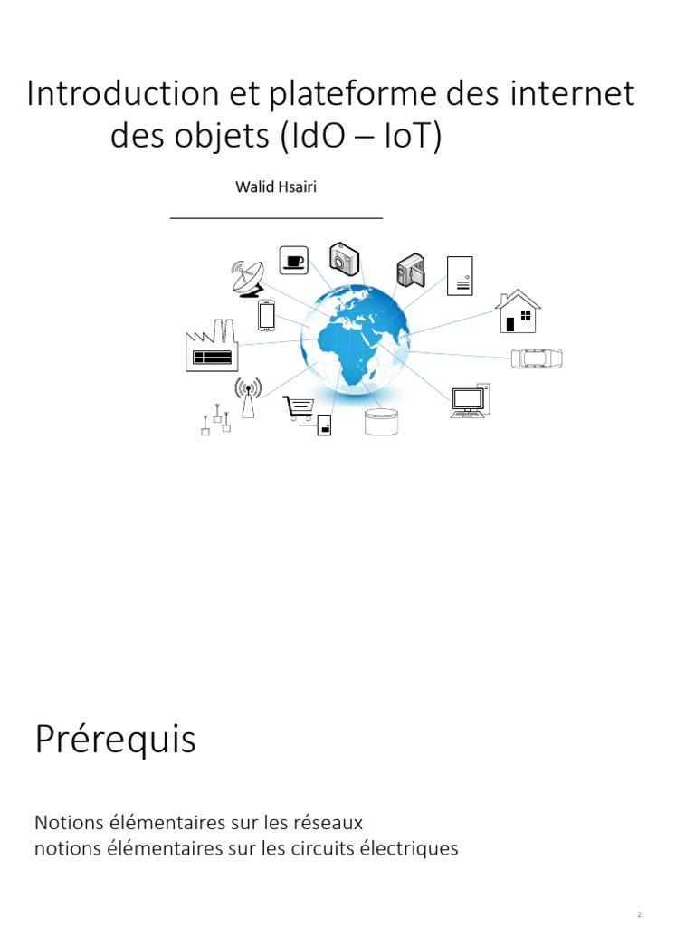 Introduction à l'Internet des Objets | PDF | Internet des objets | Capteur