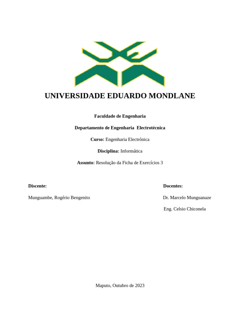 Algoritmos de Informática para Estudantes | PDF | Matemática