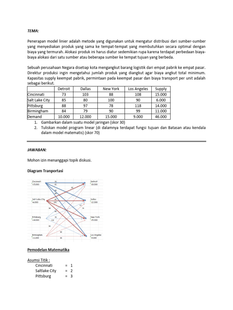 Model Linier untuk Distribusi Logistik | PDF