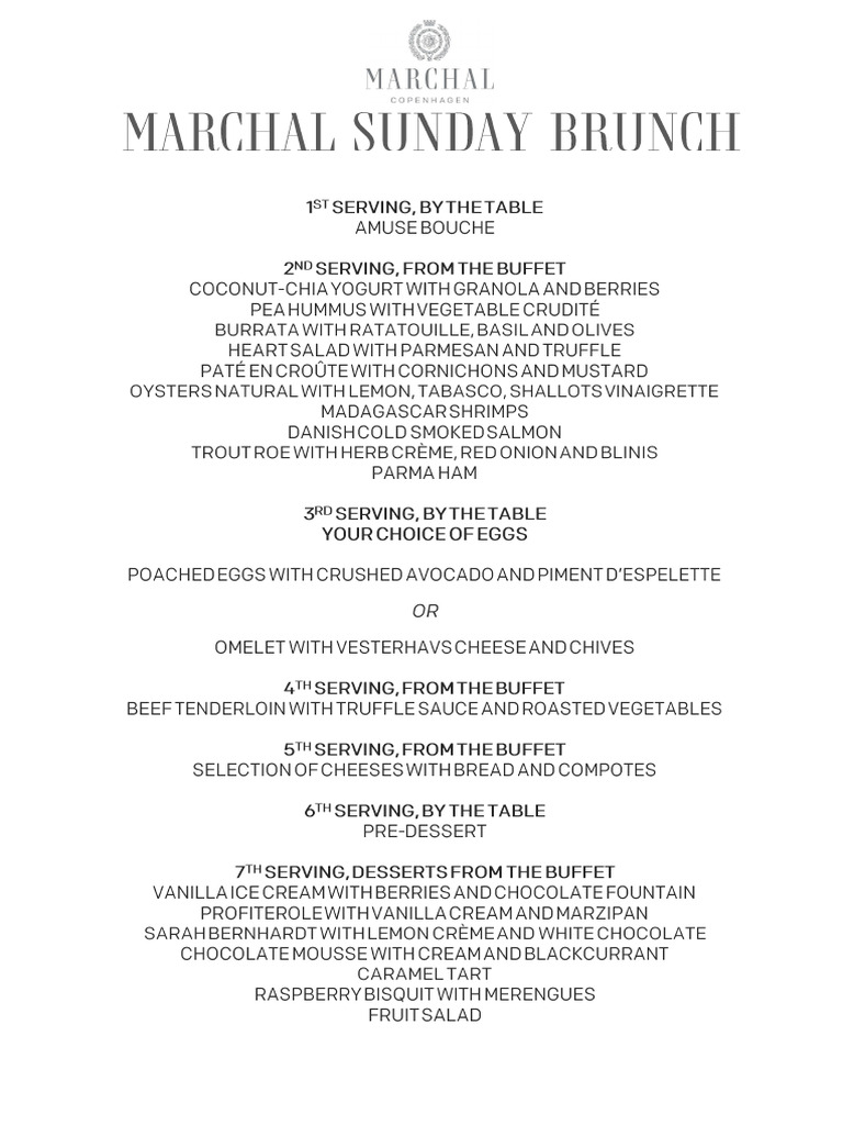 Marchal Brunch 12122024 UK | PDF