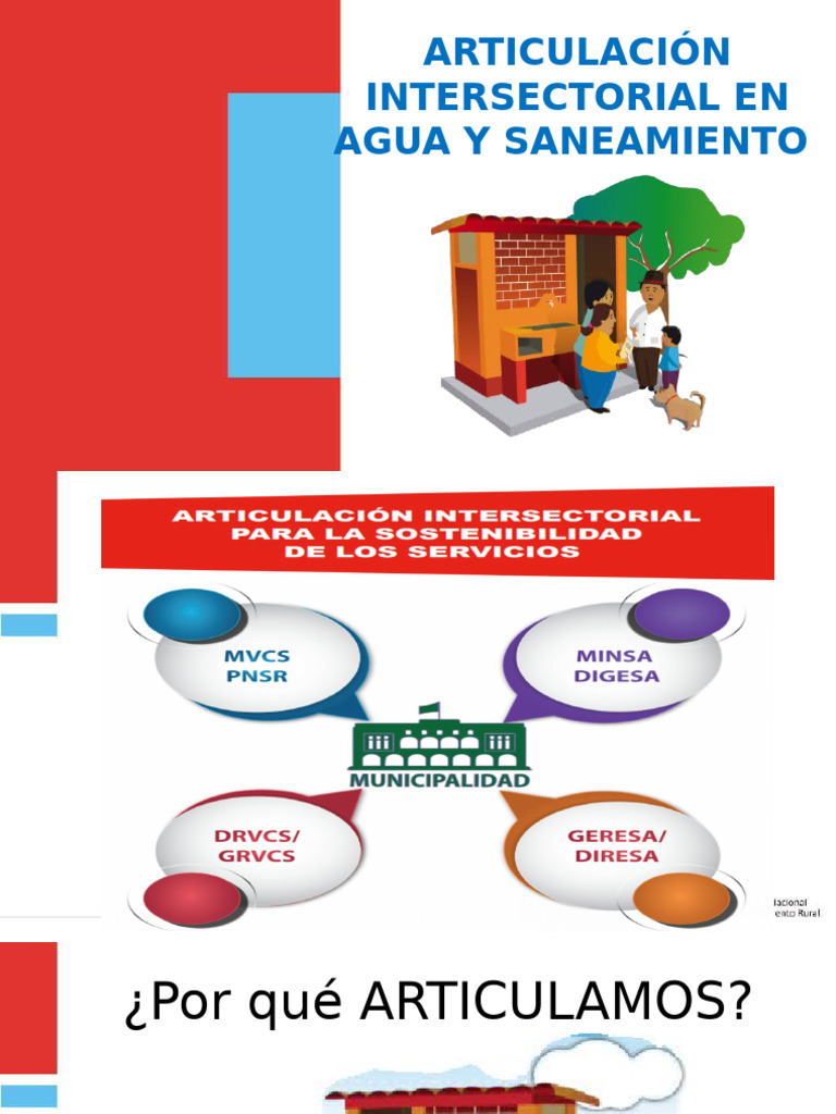 Presentacion - Articulacion Intersectorial | PDF | Saneamiento | Agua