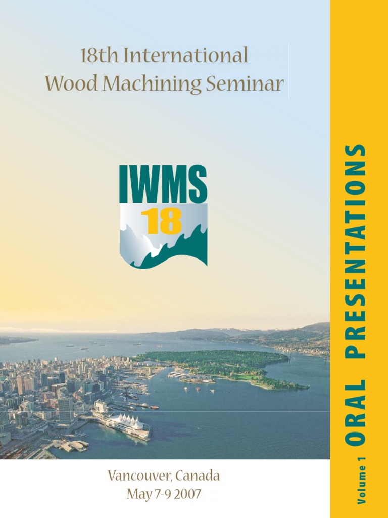 18th International Wood Machining Seminar - May 2007 | PDF