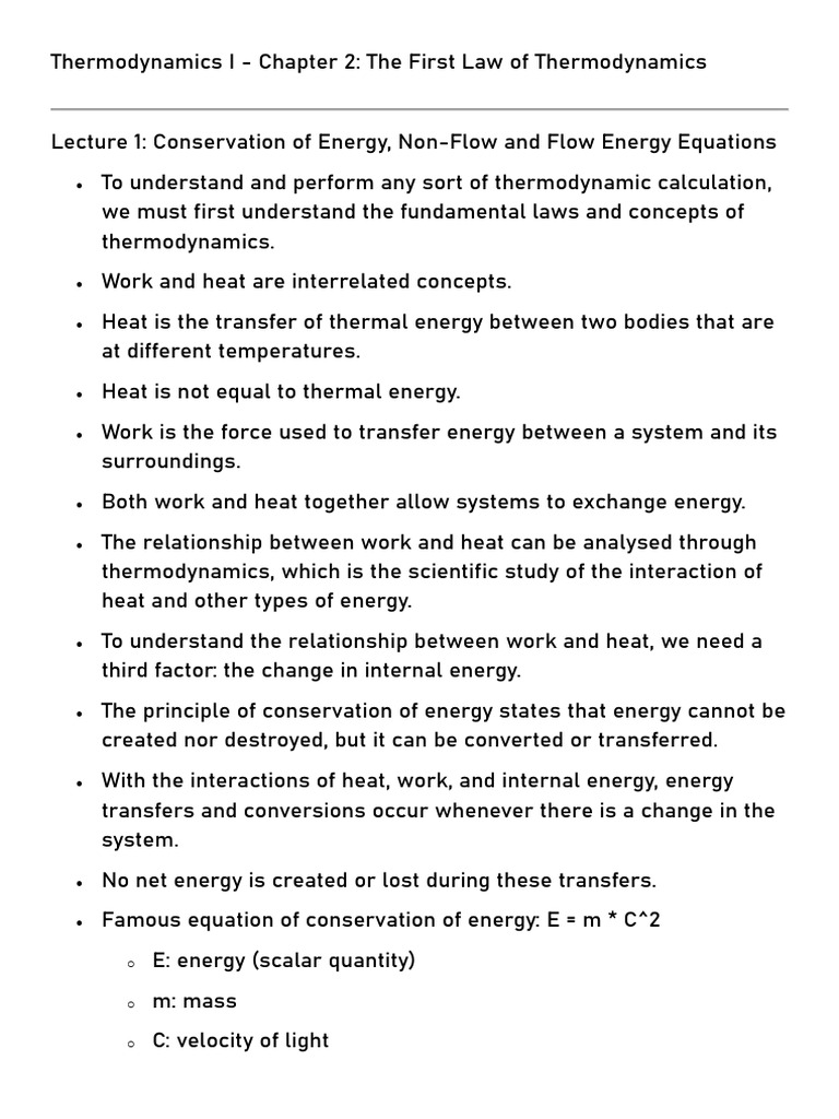 Thermodynamics I - Chapter 2 | PDF | Heat | Thermodynamics