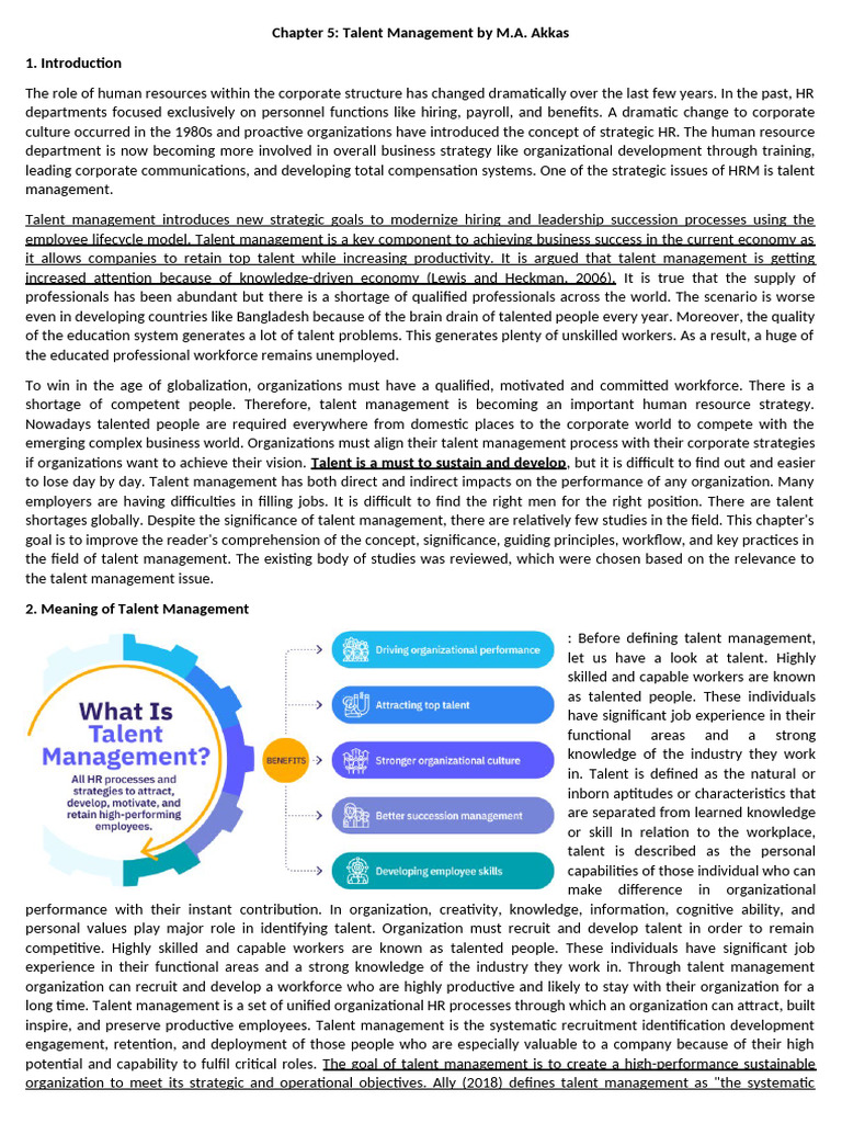 Chapter 5 Talent Management (HRPS) | PDF | Talent Management | Human ...
