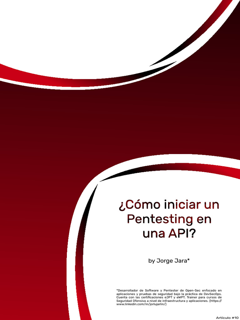 Guía de Pentesting para APIs Seguras | PDF | Informática | Tecnologías ...