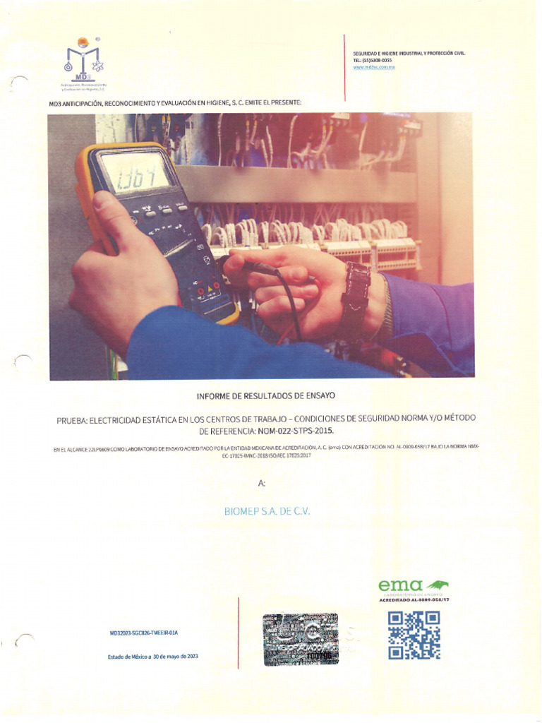 Nom 022 Stps 2015 Completo | PDF
