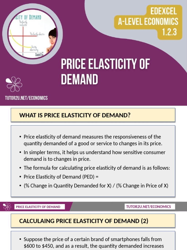 Understanding Price Elasticity of Demand | PDF | Elasticity (Economics ...