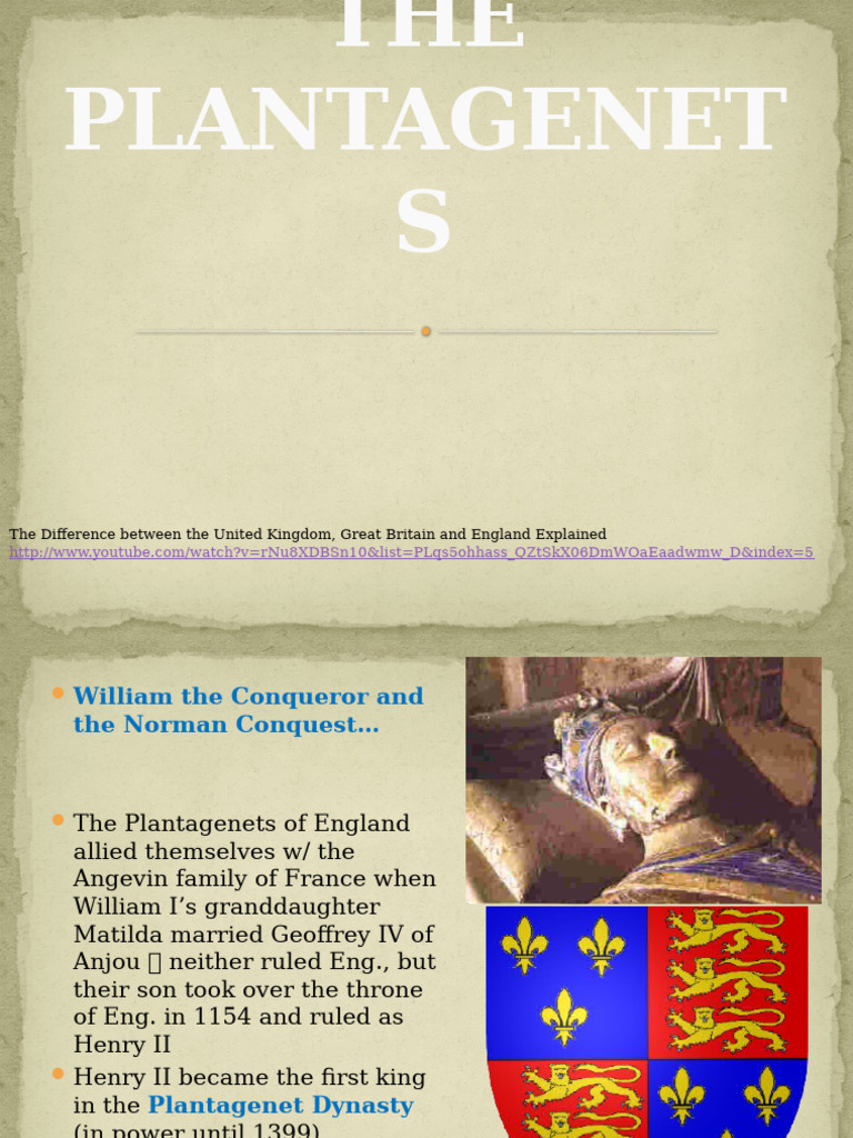 Plantagenet Dynasty and English History | PDF | House Of Plantagenet ...