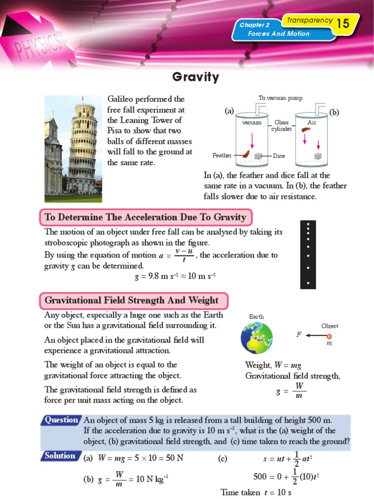 2.10 Gravity | PDF | Gravity | Weight