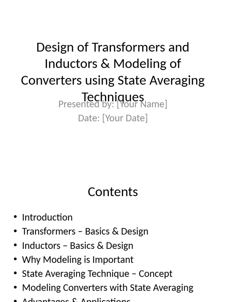 Transformer and Inductor Design Basics | PDF | Inductor | Transformer