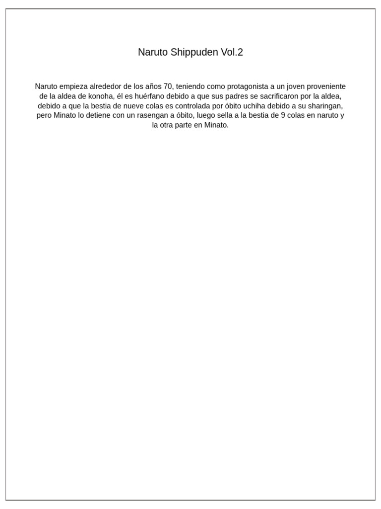 Naruto Shippuden Vol | PDF