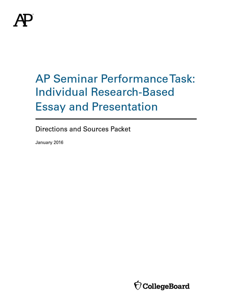 AP Seminar Pt2 Directions Sources Packet | PDF | Plagiarism