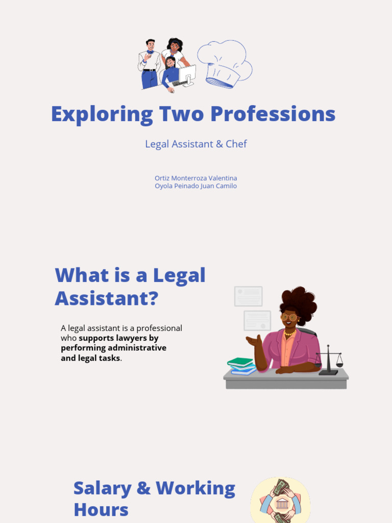 Legal Assistant vs. Chef: Career Insights | PDF