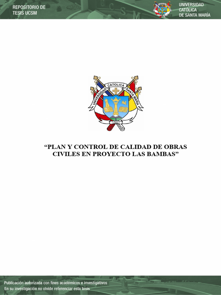 Control de Calidad en Obras Civiles | PDF | Calidad (comercial ...