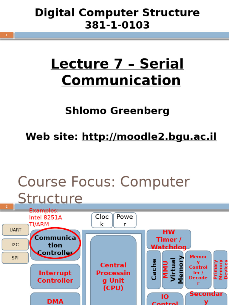 Serial Communication Overview | PDF | Computer Network | Osi Model