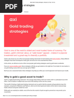 Profitable Gold Trading Strategies Guide | PDF | Foreign Exchange ...