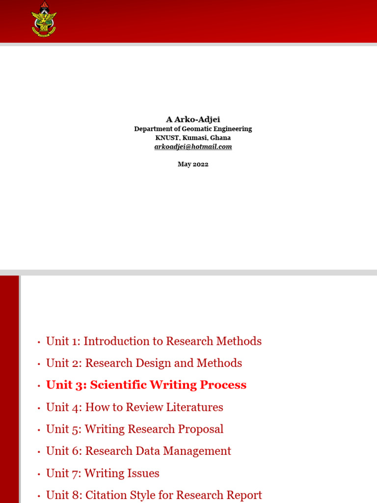 Scientific Writing Process Guide | PDF | Science | Inquiry