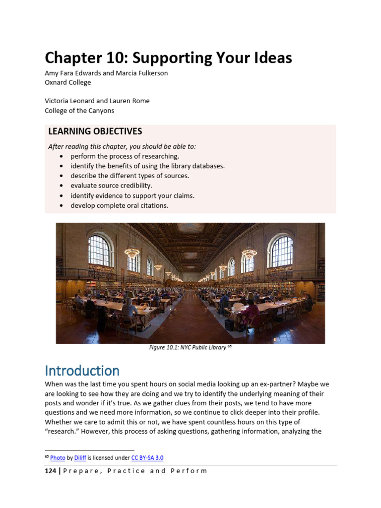Chapter 10 Supporting Ideas | PDF | Apa Style | Expert