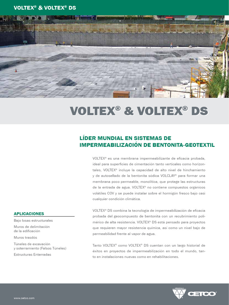 PS Voltex Emea Es 201704 V4-1 | PDF | Hormigón | Agua