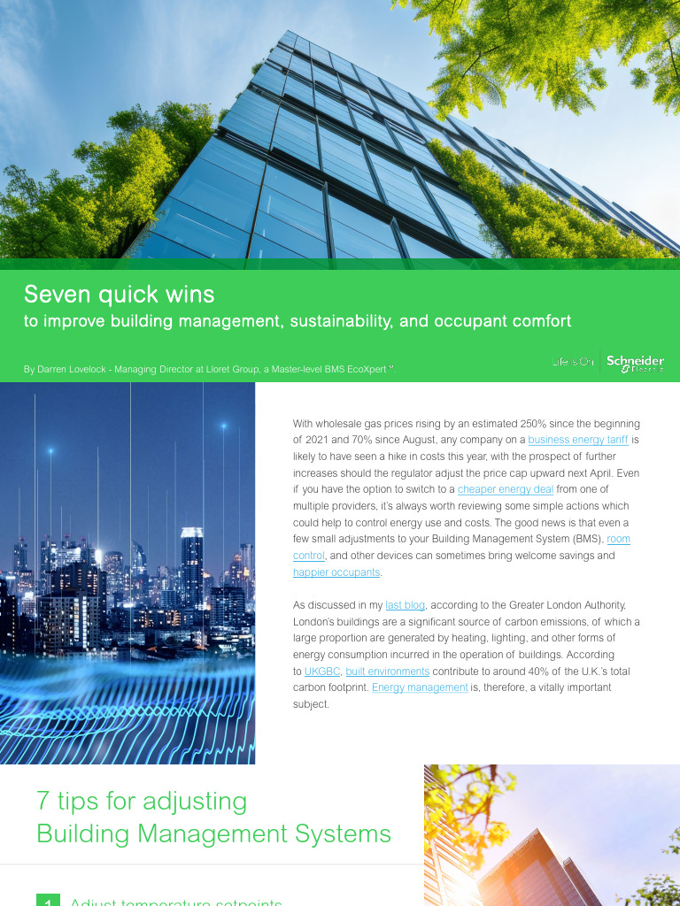 Seven Quick Wins For Commercial Building Operators To Improve Building ...