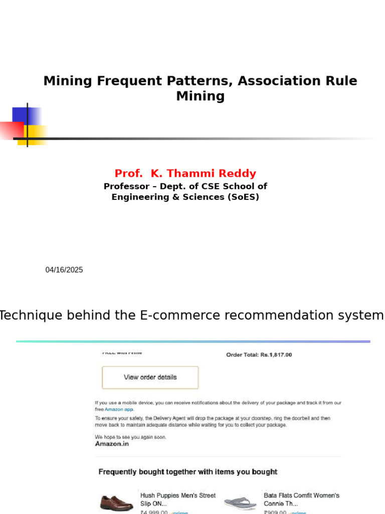 Association Rule Mining in E-commerce | PDF | Applied Mathematics ...
