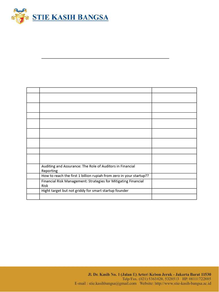 A368. Surat Seminar KB | PDF