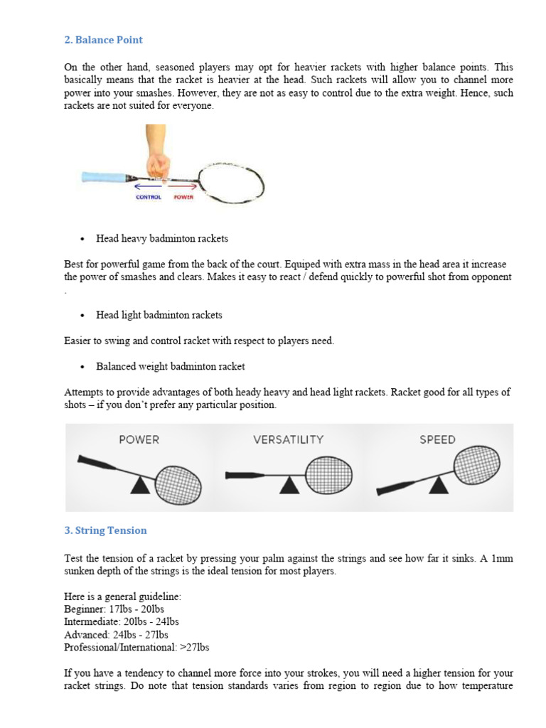 Badminton Racquet 2 | PDF