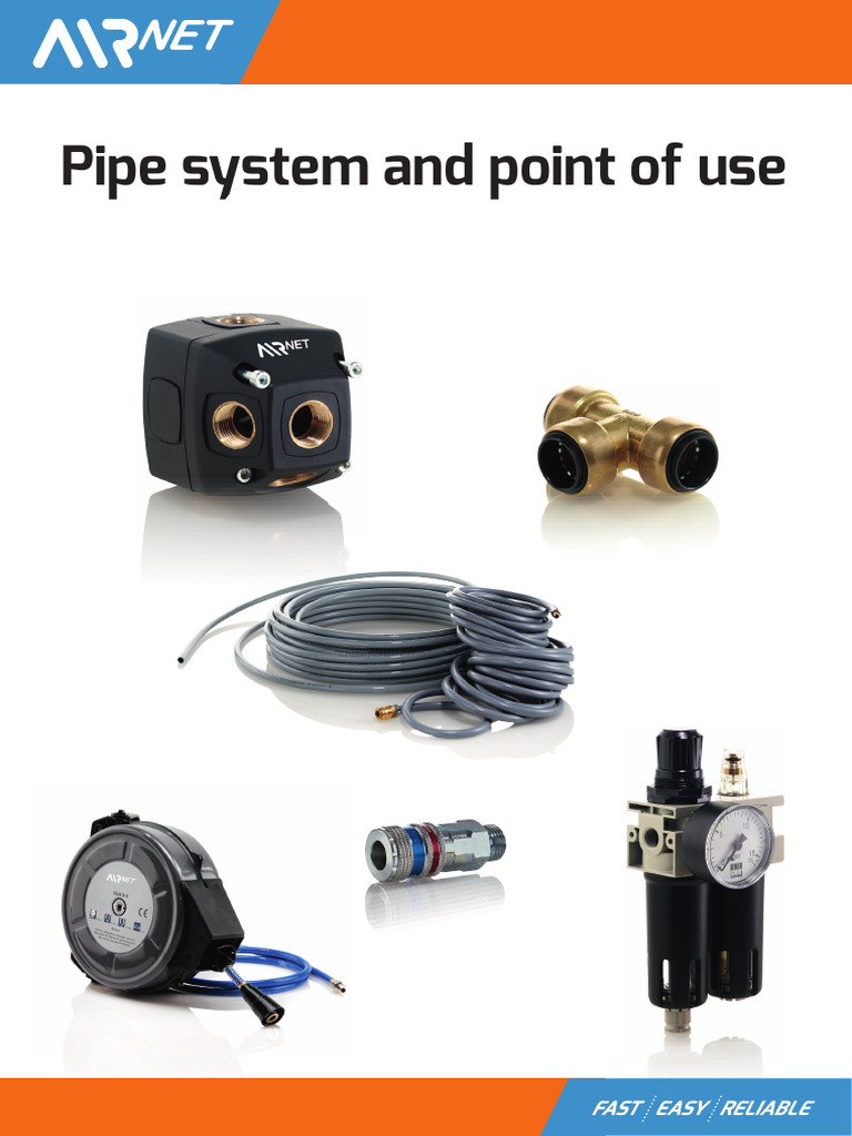 AIRnet Compressed Air Pipe Systems Guide | PDF | Pipe (Fluid Conveyance ...