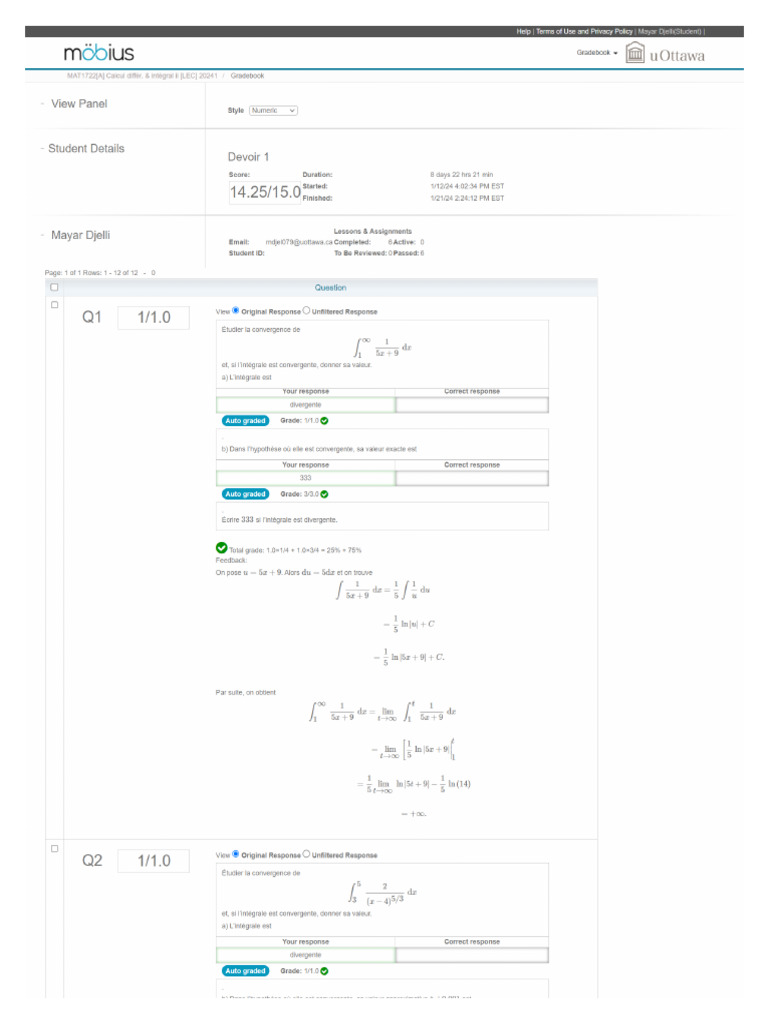 Solution Mobius 1 1 | PDF