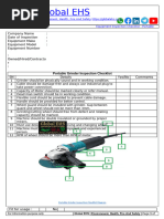 Grinder Safety Inspection Checklist | PDF | Grinding (Abrasive Cutting ...