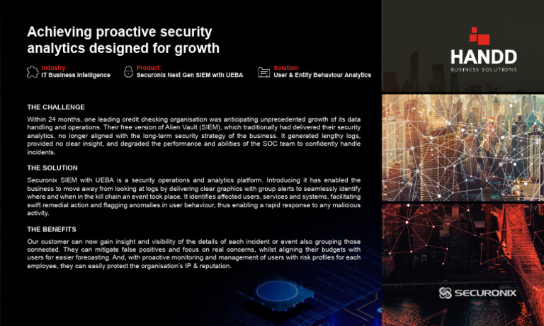 Proactive Security Analytics with Securonix | PDF