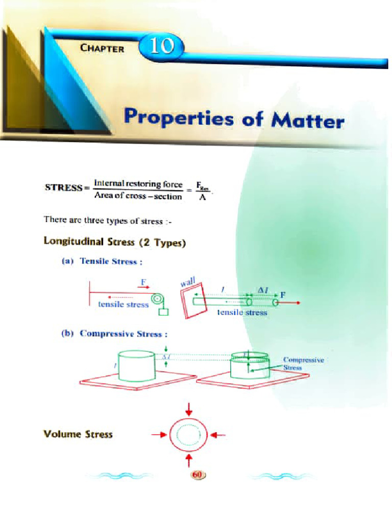 Properties of Matter: Stress and Strain | PDF | Young's Modulus ...