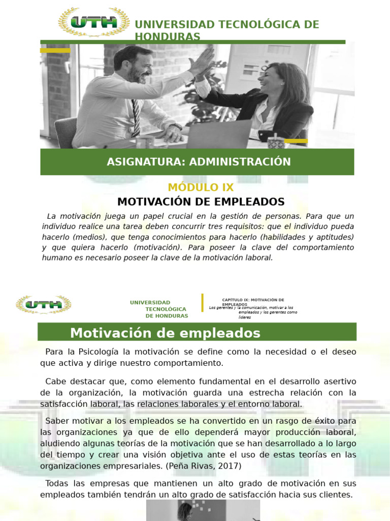 Motivación de Empleados en Empresas | PDF | Motivación | Motivacional