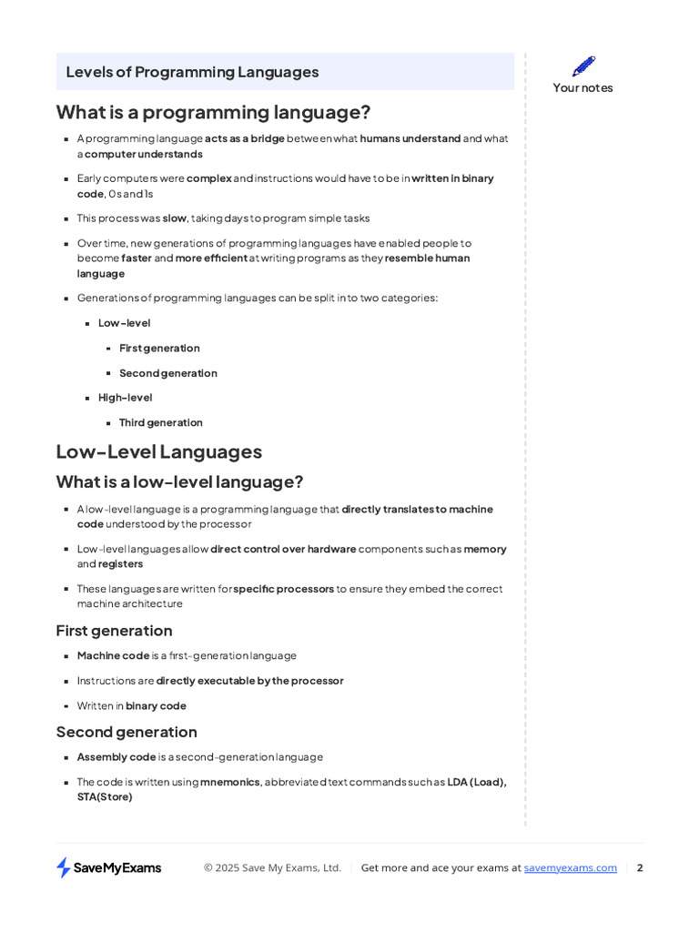 Types of Programming Language-2-4 | PDF | Computer Programming ...