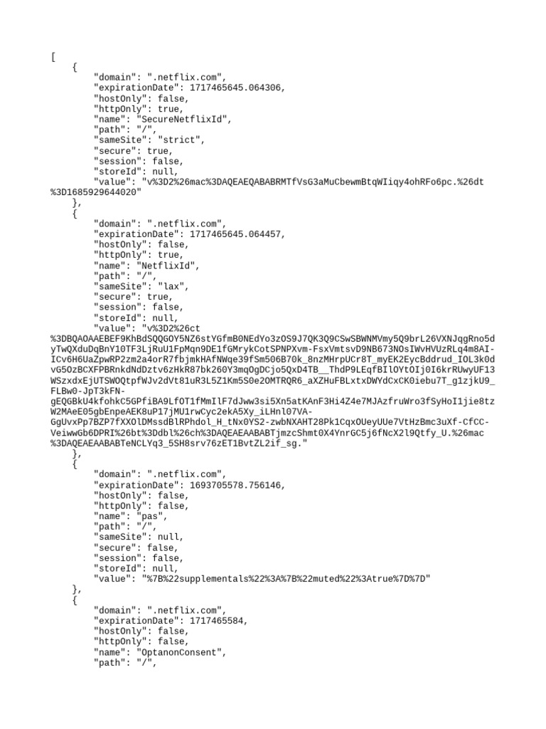 Netflix Cookies Data Overview | PDF | Sql | Databases
