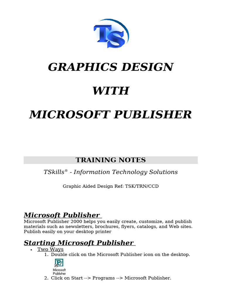 Microsoft Publisher | PDF | Computer File | Icon (Computing)