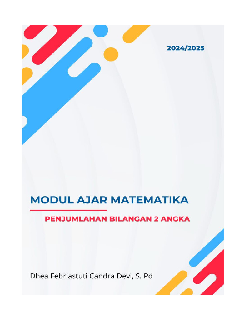 Modul Ajar Matematika Kelas 2 SD | PDF